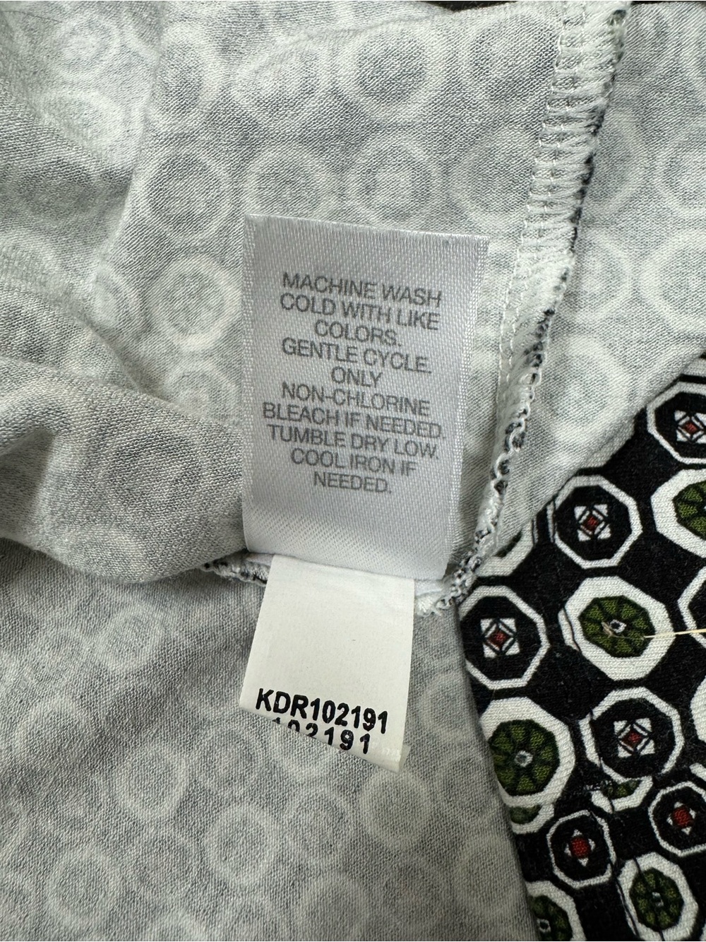 J Jill Women's Black & Green Geometric Patterned Shift Dress 2XL - Picture 11 of 15